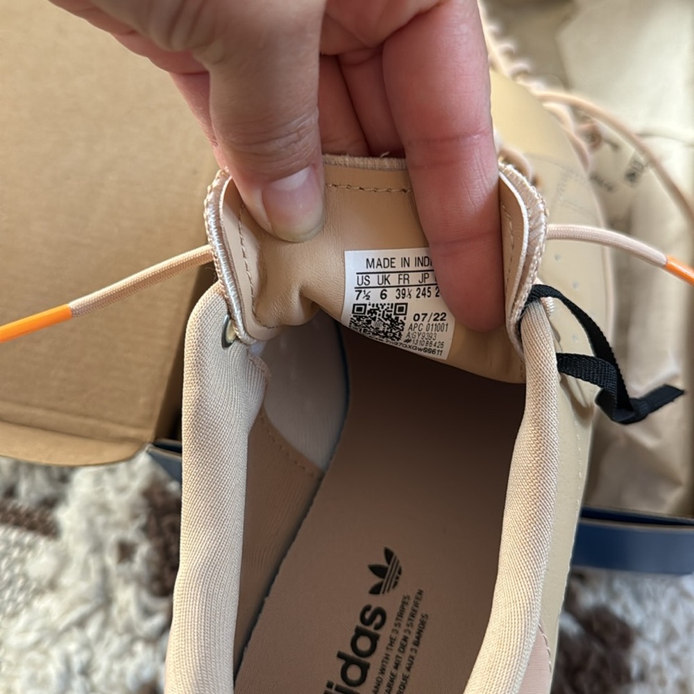 Stan smith women’s sneakers / magic beige and orange rush - Picture 9 of 11